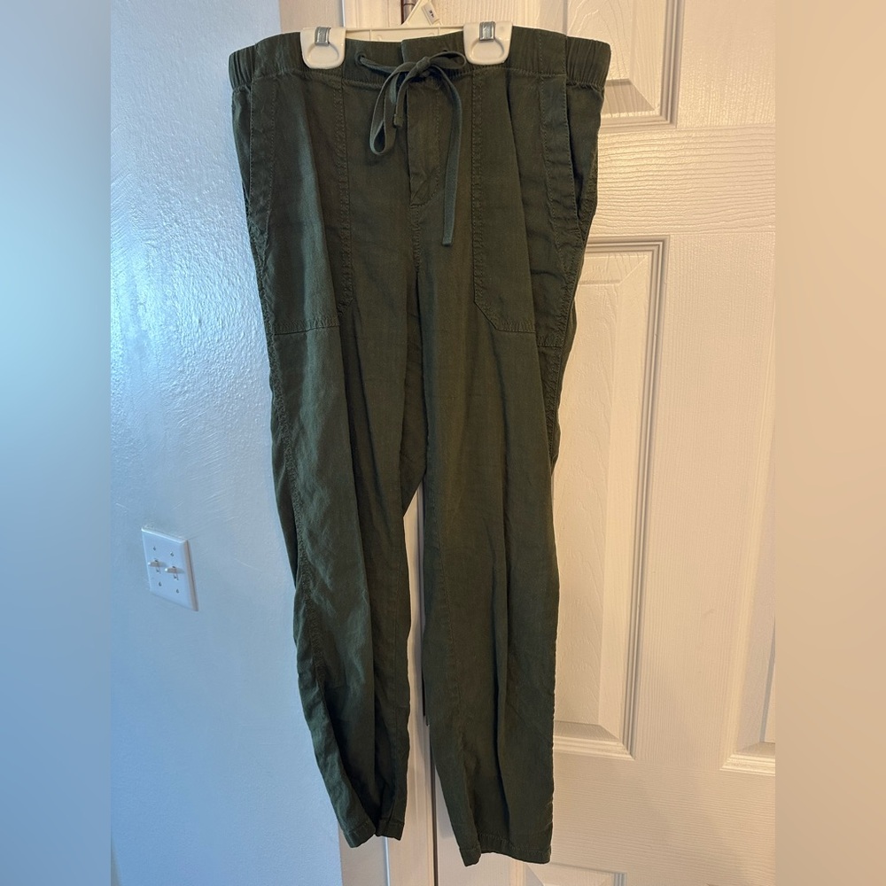 Lou & Grey Dark Green Utility Pants